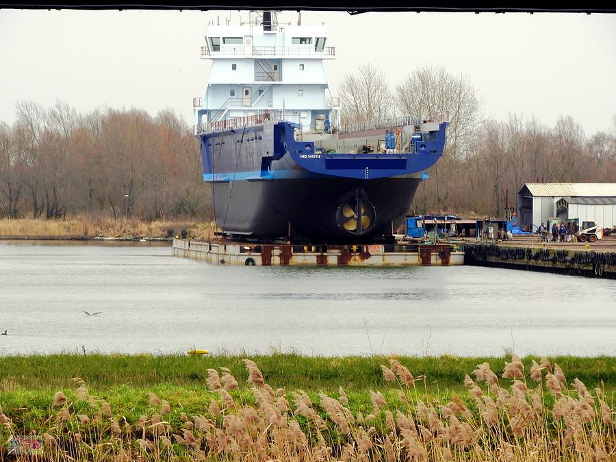 Widok z portu Kombinatu Chemicznego 10 lutego 19 r.