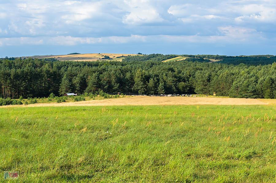 Huby - przysiółek wsi Bobolice - widok w stronę Ogorzelnika