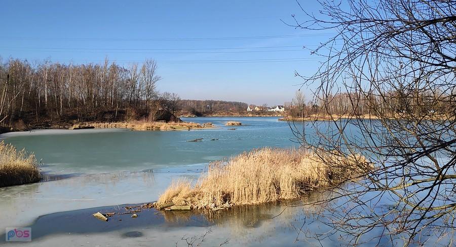 Antošovice, widok z szutrowej ścieżki rowerowej
