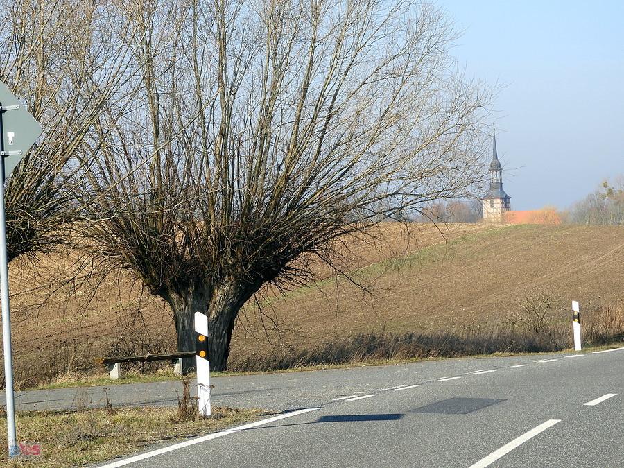 Wieża kościelna w Schwennenz.