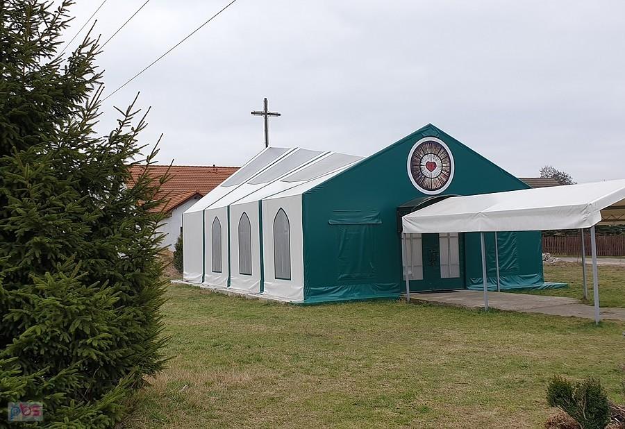Czarna Łąka (niem. Wilhelmsfelde) Namiotowy kościół