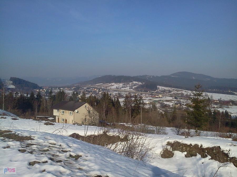 Widok z Szańców na Przełęcz