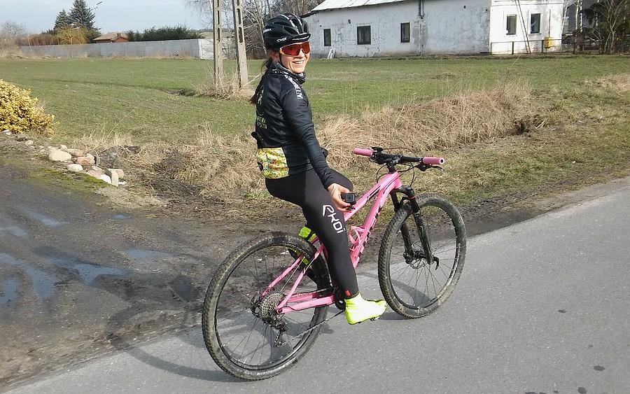 Cała i uśmiechnięta Ministra Kolarstwa i Sportu :)