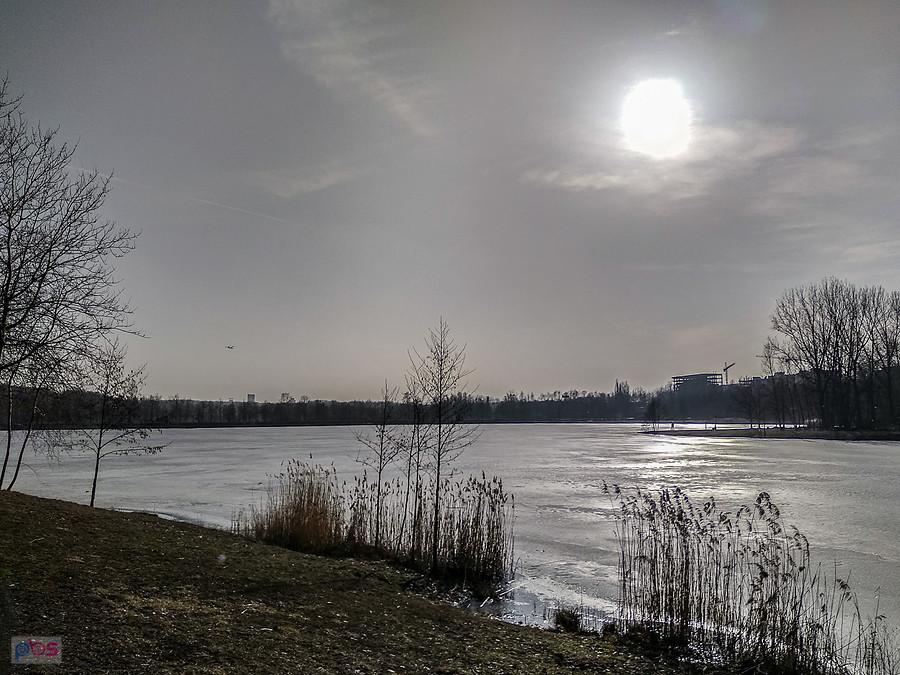 Staw na dolinie 3 Stawów w Katowicach