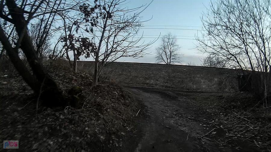 Zapomniałem o tym podjeździe, miejscami jest grząsko
