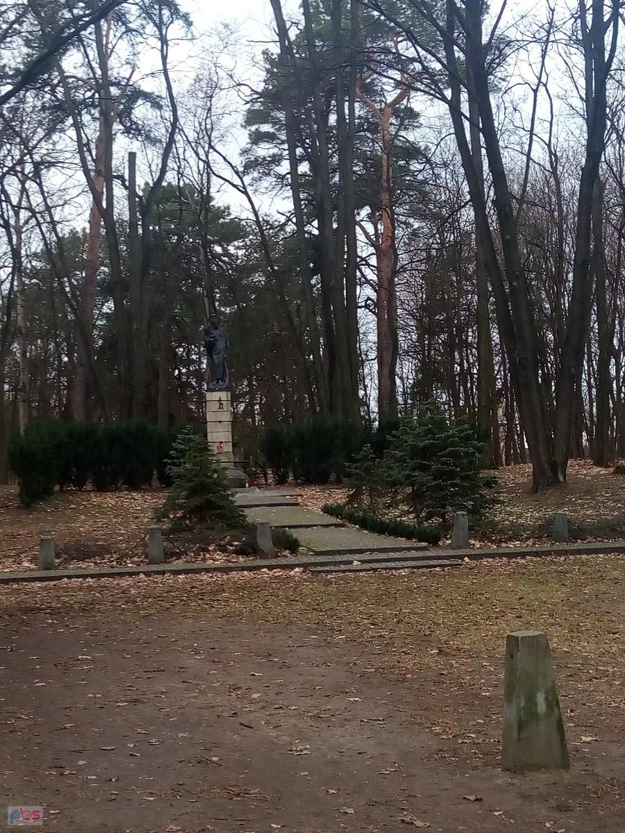 Pomnik w lasku na Boernerowie
