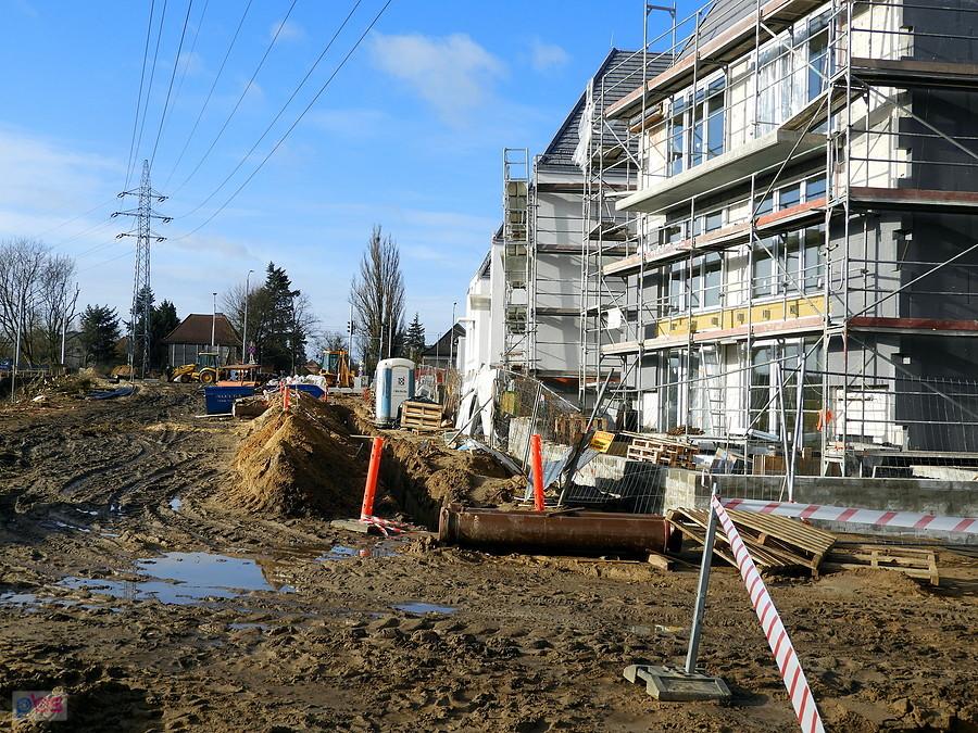 Budowa obwodnicy - tu w kierunku Al. Wojska Polskiego.