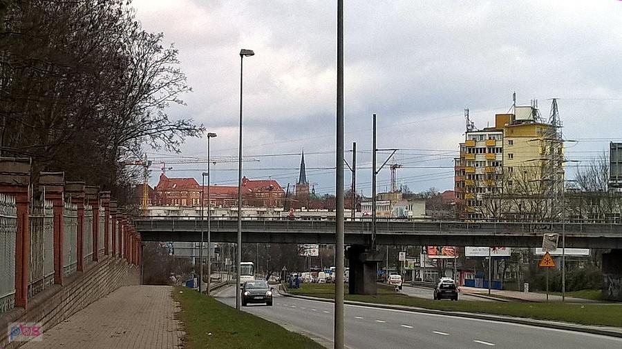 Ulica Mieszka I - część drogi powrotnej do domu.