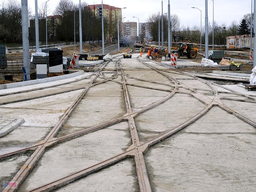 budowa szczecińskiej obwodnicy - tu widok na ulicę Szafera 29 marca 19 r.