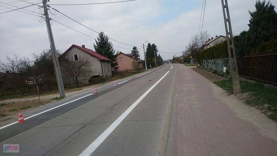 Malowanie pasów dla rowerów