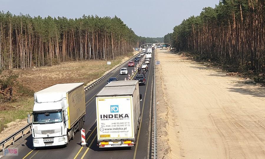 Nad S3 w okolicy Załomia
