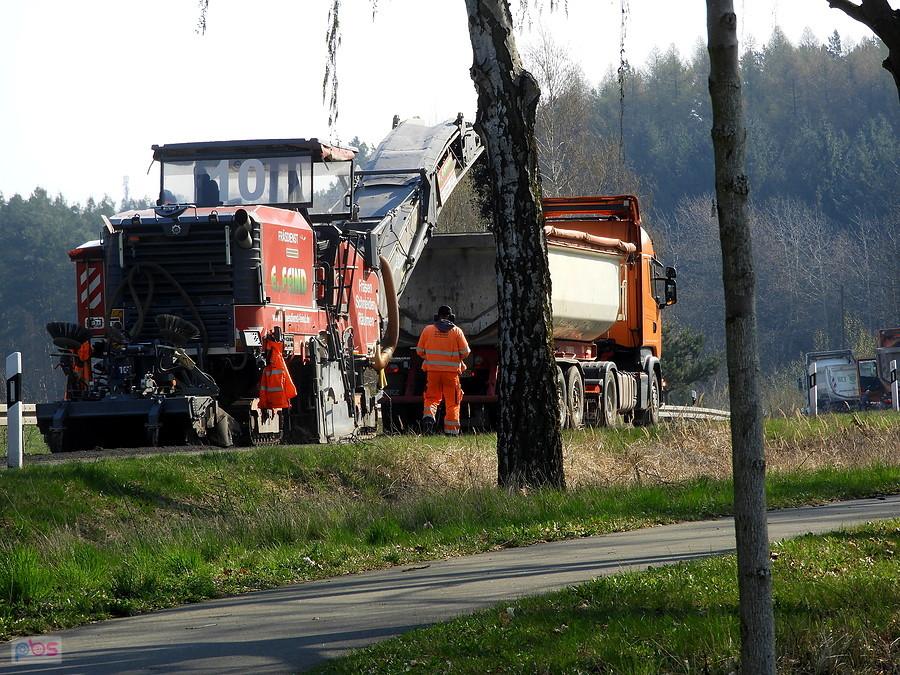 Pod miejscowością Bismark są prowadzone prace drogowe.
