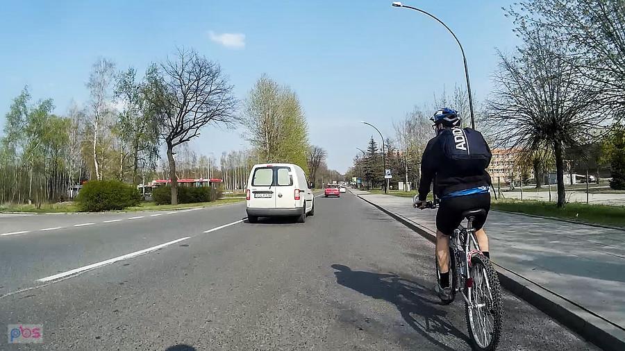 Pierwszy rowerzysta w Gliwicach