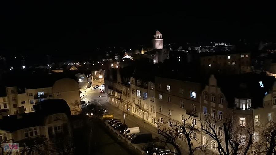 nocna panorama Tczewa