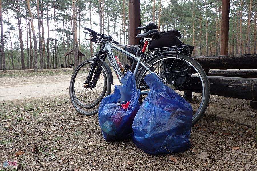Śmieci, które pozbieraliśmy na Pustelnicy