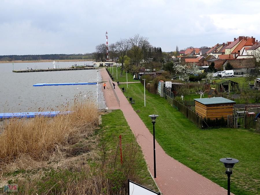 Nowe Warpno - widok z wieżyczki widokowej.