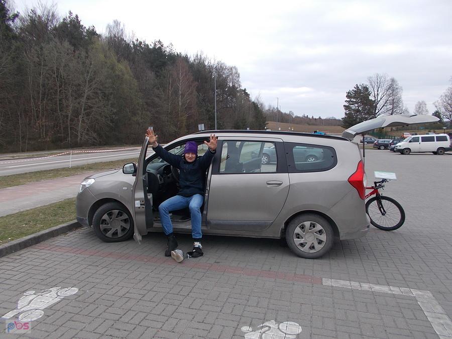 Mikołaj po teleportacji z Elbląga do Miastka