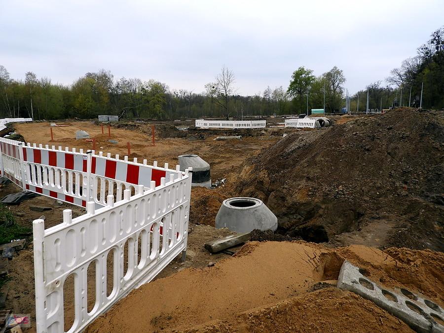 Tak obecnie prezentuje się dawna pętla tramwajowa linii nr 3 - przebudowa.