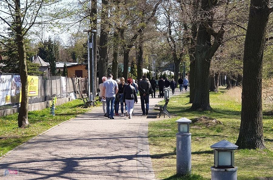 Promenada nad jeziorem Miedwie