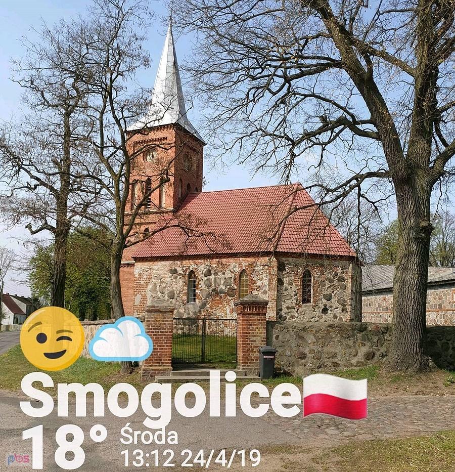 SMOGOLICE (niem.Bruchhausen) Kościół filialny p.w. św. Apostołów Piotra i Pawła z XV-XVI w.