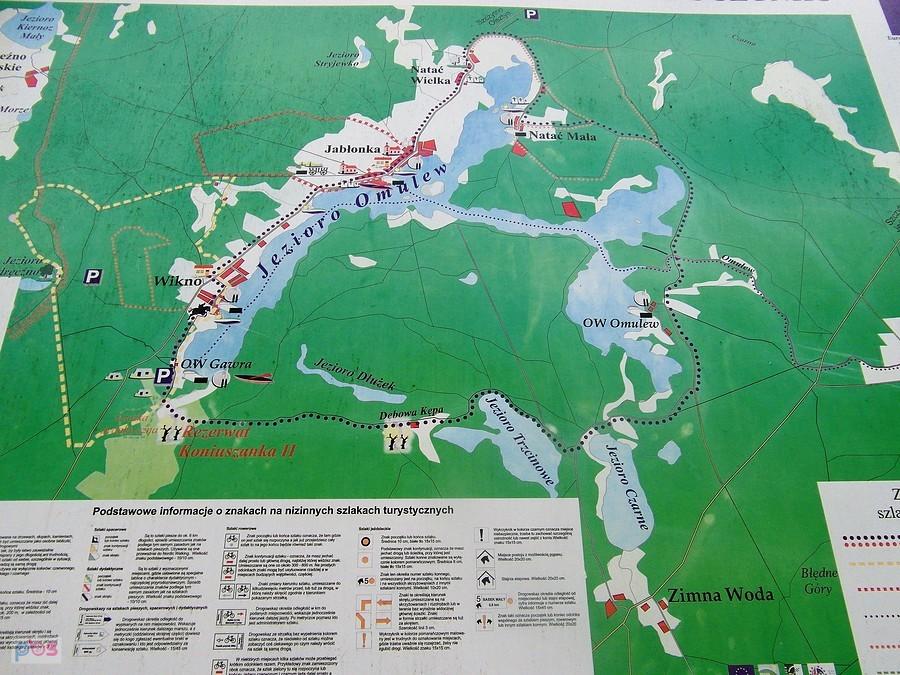 Trasa wkoło Jeziora Omulew - Mazury