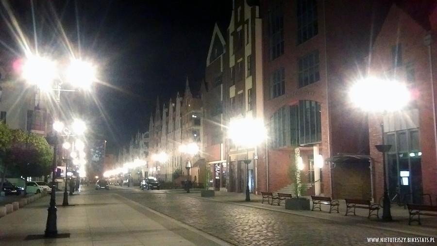 Elbląska starówka nocą
