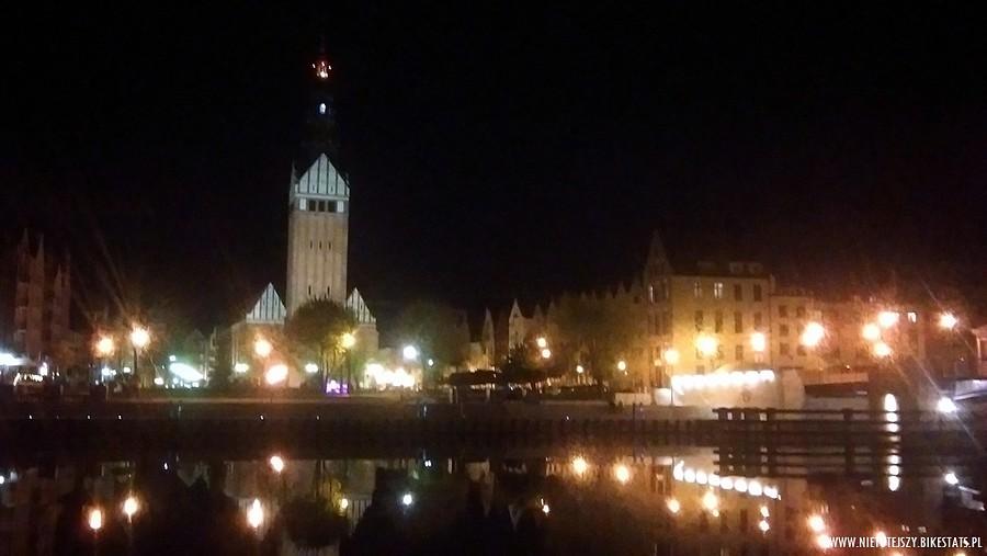 Elbląska starówka nocą