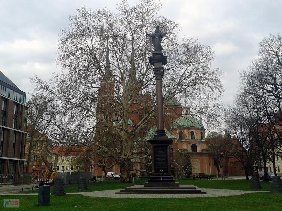 Plac Katedralny, Kolumna Chrystusa Króla