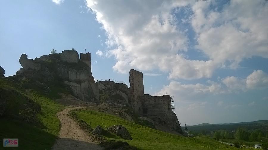 Zamek w Olsztynie z innej strony