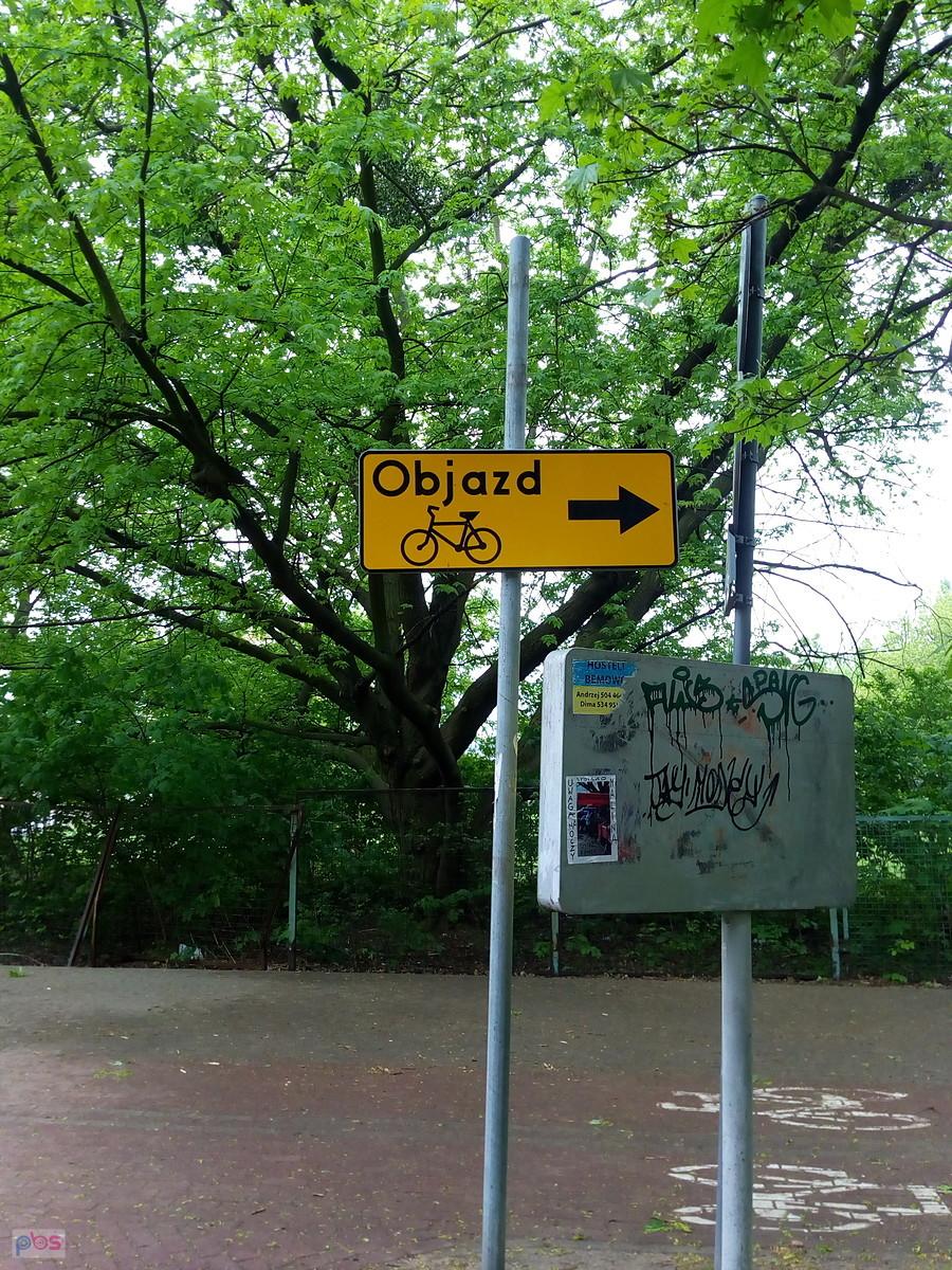 Rowerowy znak drogowy
