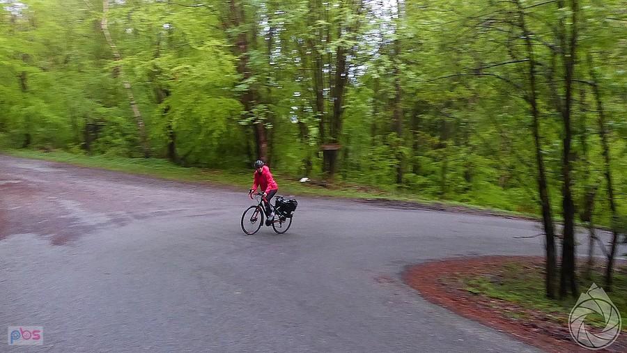 kawałek stromego podjazdu nad Dubnicke Bane