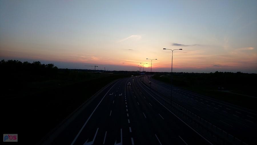 Zachód nad S2 w Dawidach