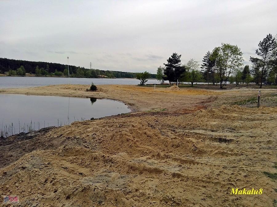 Remont plaży na Chechle