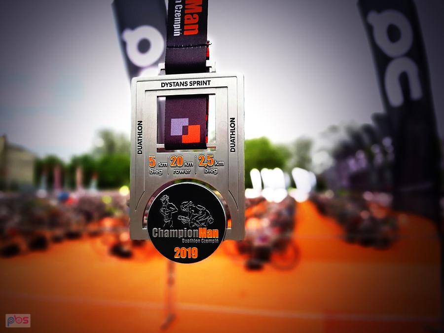 Przepiękny medal Duathlonowy