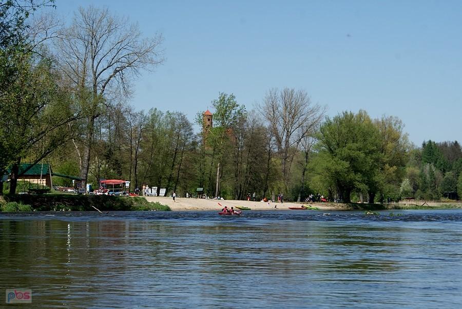 Tam zacumujemy kajak