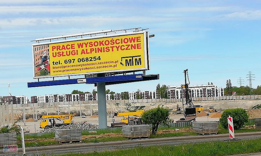 Tuż przy Rondzie Hakena - duży postęp prac.