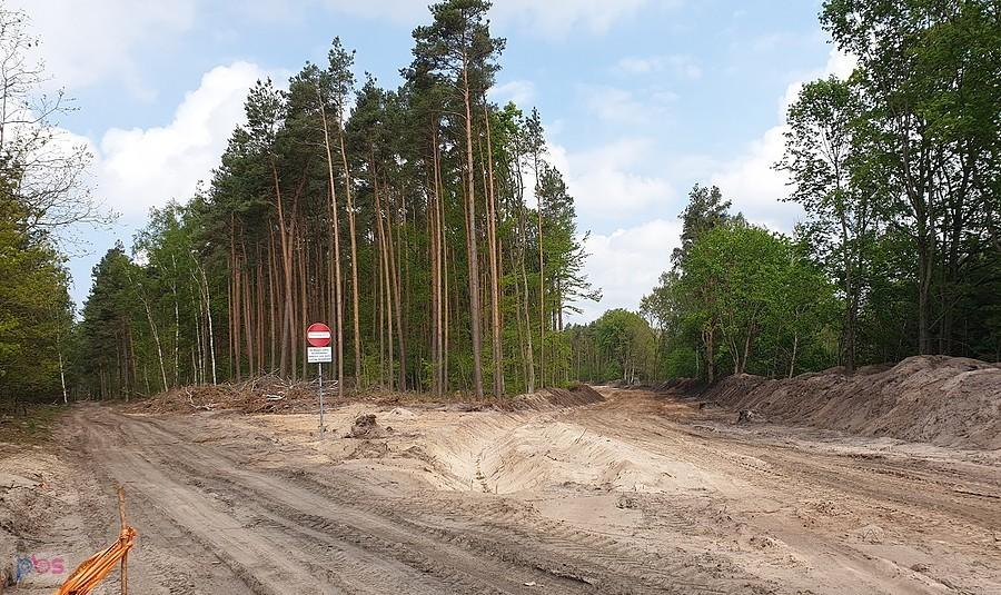 Budowa szosy pomocniczej do Zdunowa