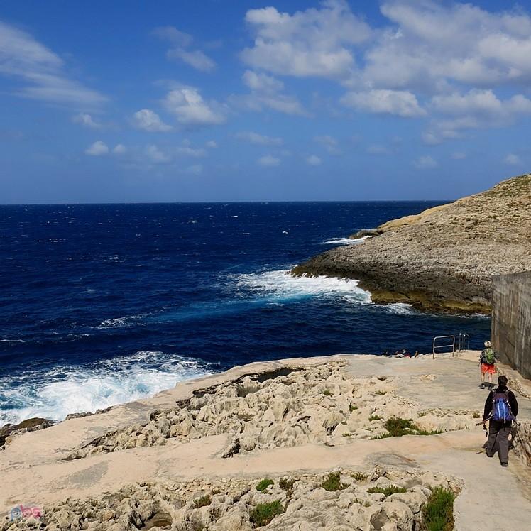 Stąd odpływają łodzie do Blue Grotto - ale nie dziś