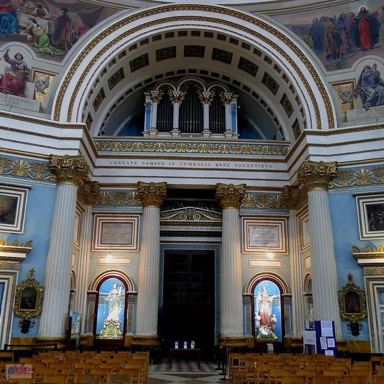 Organy i malowidła w katedrze - Mosta - Malta