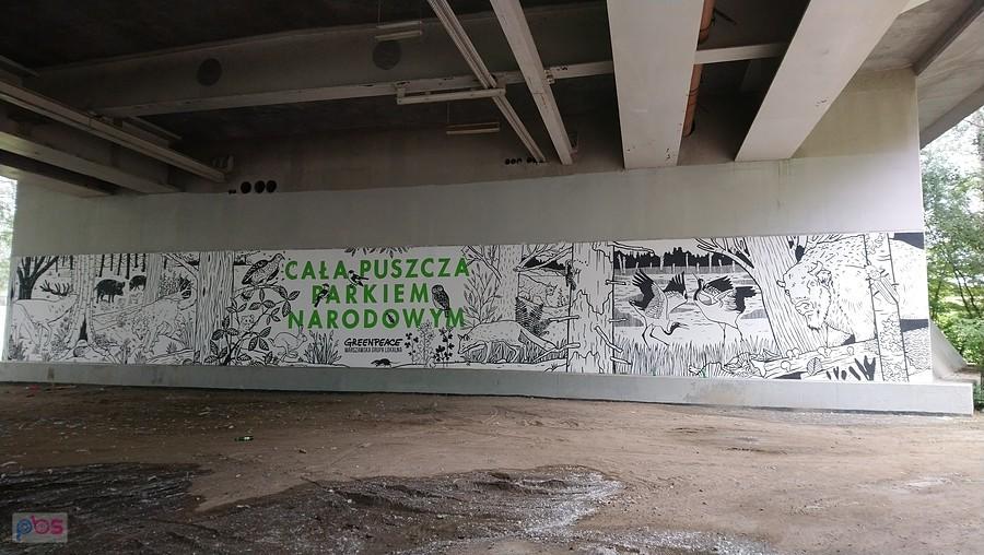 Mural zaangażowany - Most Świętokrzyski
