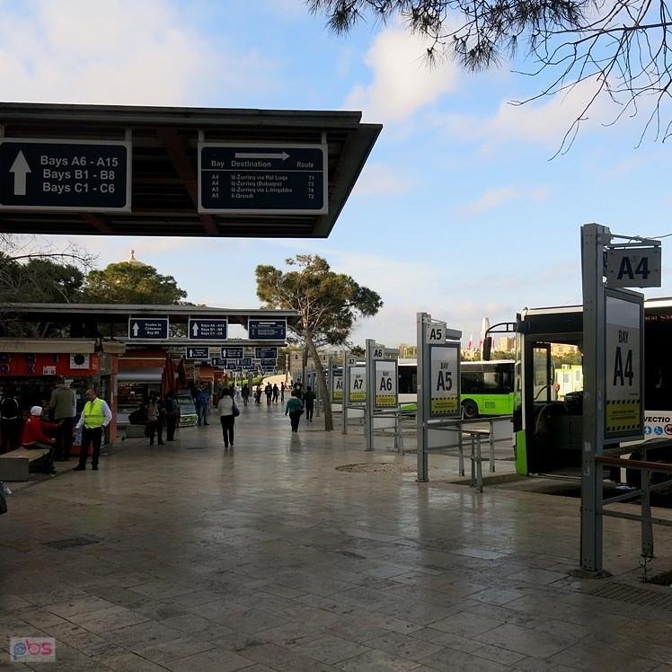 Tak wyglada dworzec autobusowy w stolicy Malty
