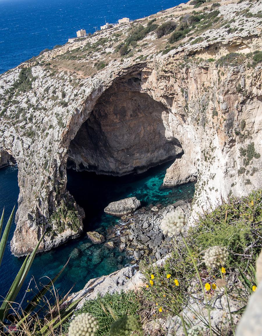 Blue Grotto - szkoda, że nie udało nam się popłynąć do nich