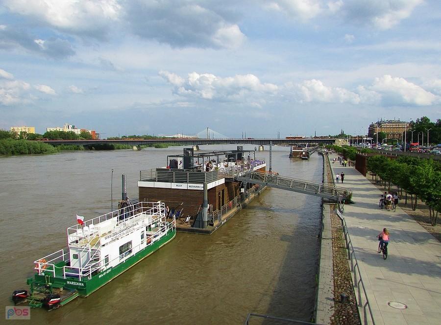Widok z platformy na bulwarach