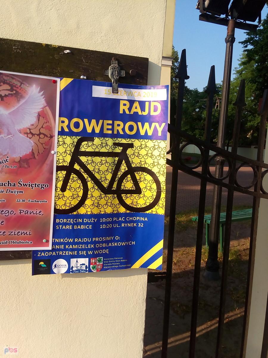 Znowu rajd rowerowy. Pierwszy się nie odbył, bo lało