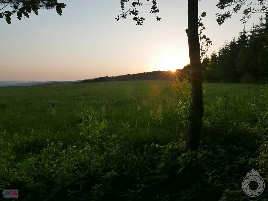 zachód słońca nad Banicą