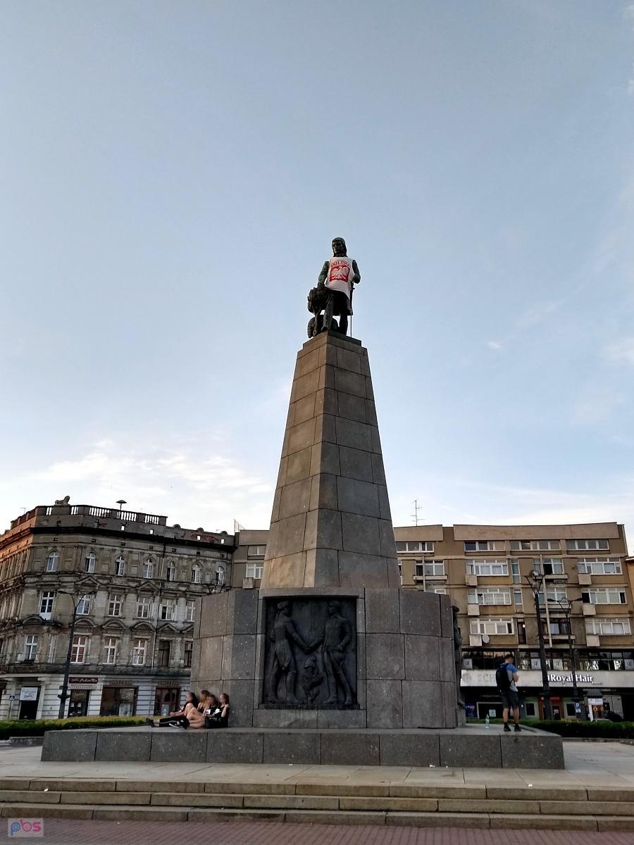 Plac Wolności - pomnik Tadeusza Kościuszki, Łódź