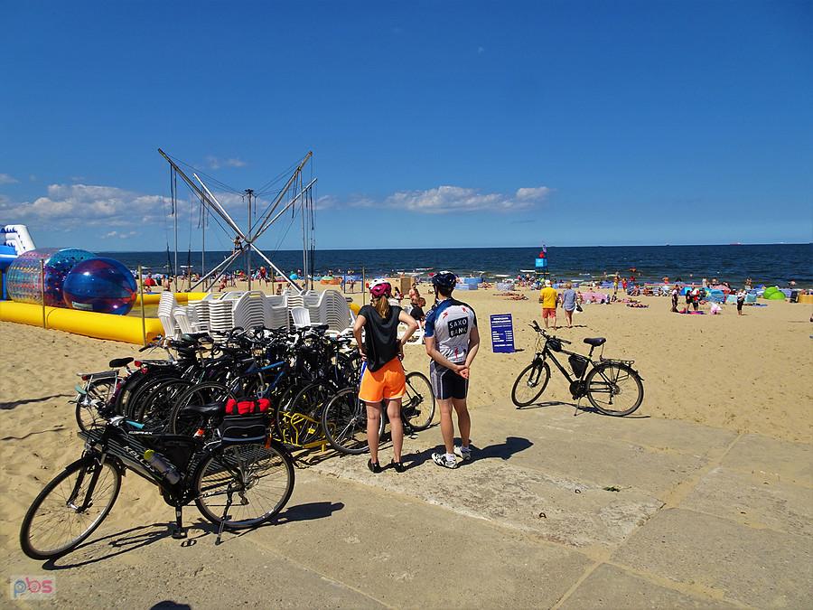 Wyspa Sobieszewska z AGR -Tczew. Jesteśmy na miejscu. Plaża.