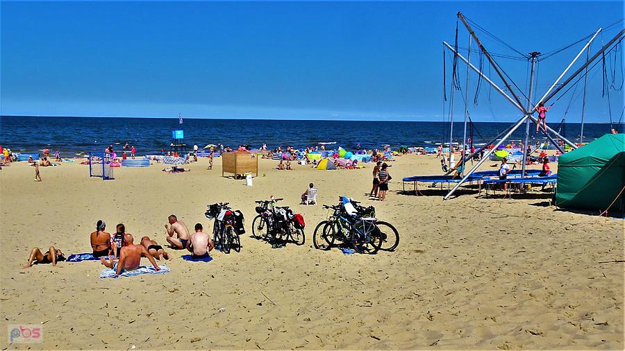 Wyspa Sobieszewska z AGR -Tczew. Jesteśmy na miejscu. Plaża.