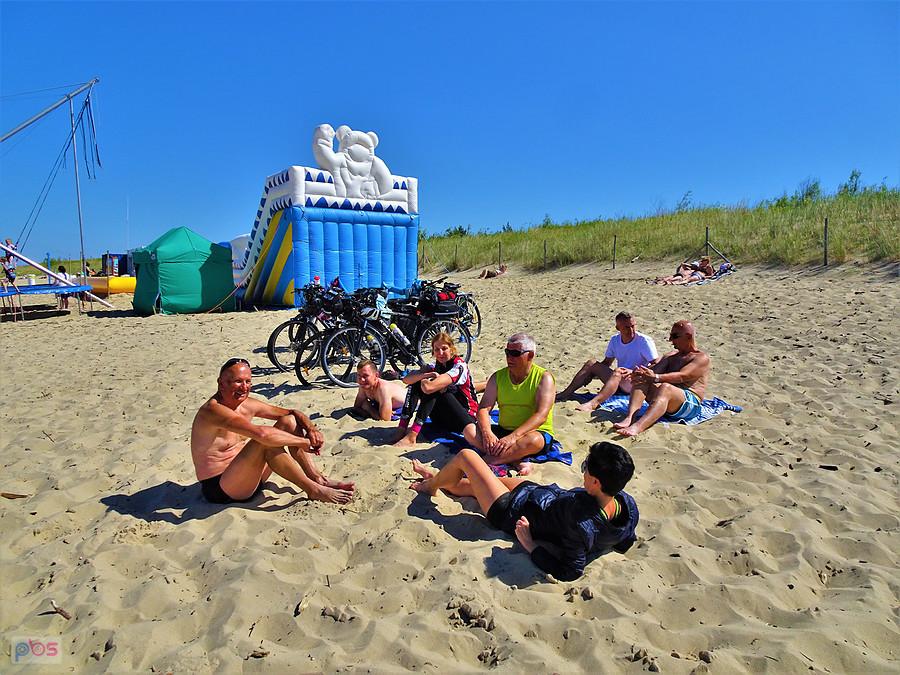 Wyspa Sobieszewska z AGR -Tczew. Jesteśmy na miejscu. Plaża.