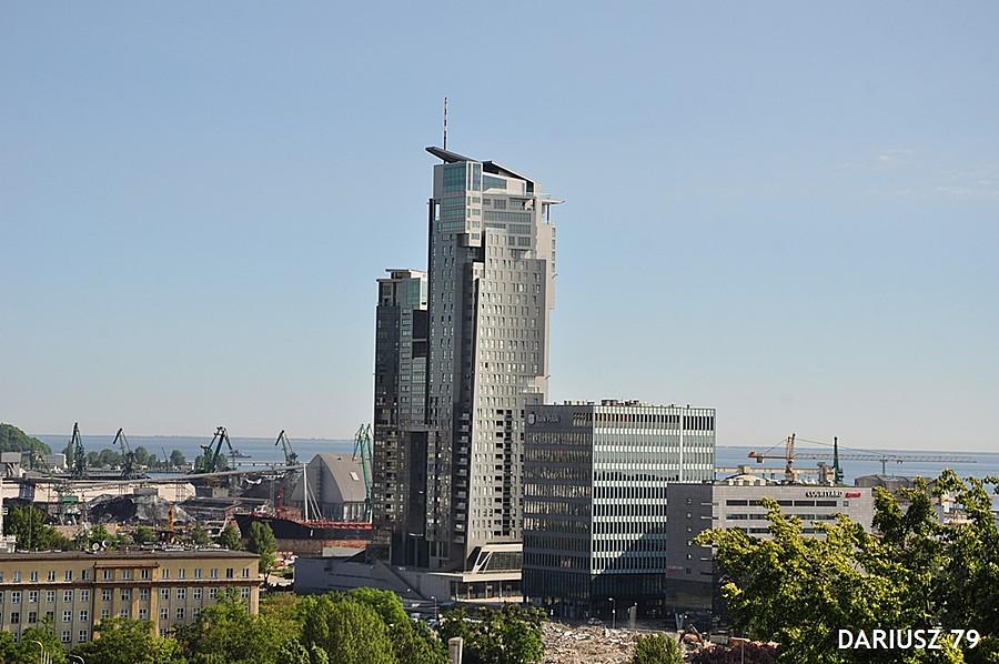 Gdynia Kamienna Góra - Widok na Sea Towers Gdynia